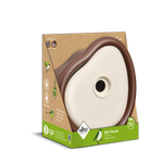 organic bird house 25cm chestnut brown